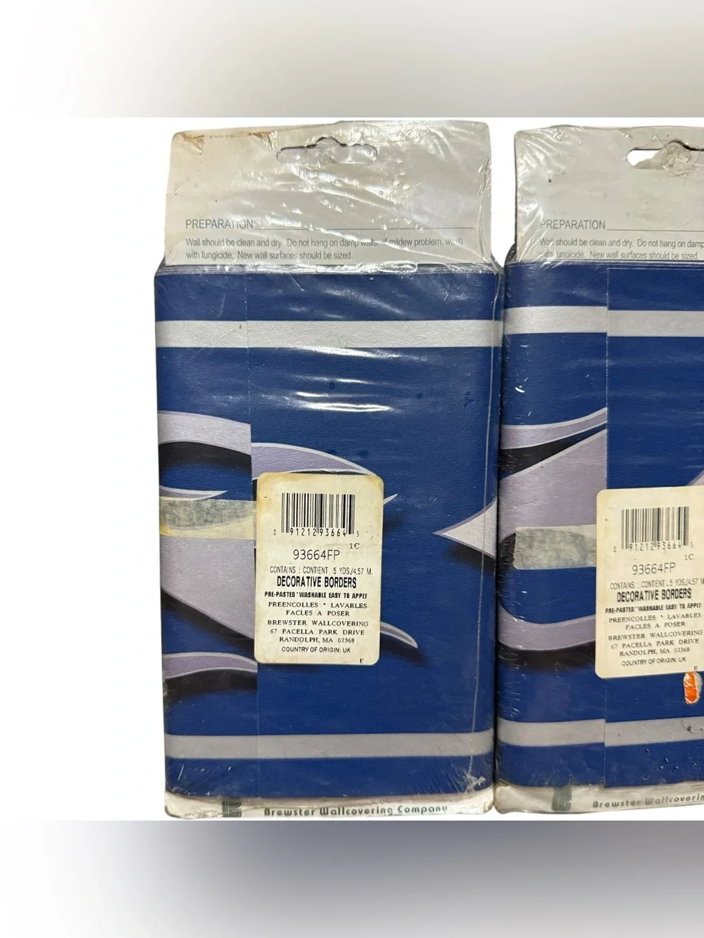 Designer Showcase Silver Flame Blue Background Decorative Borders 2 Packs